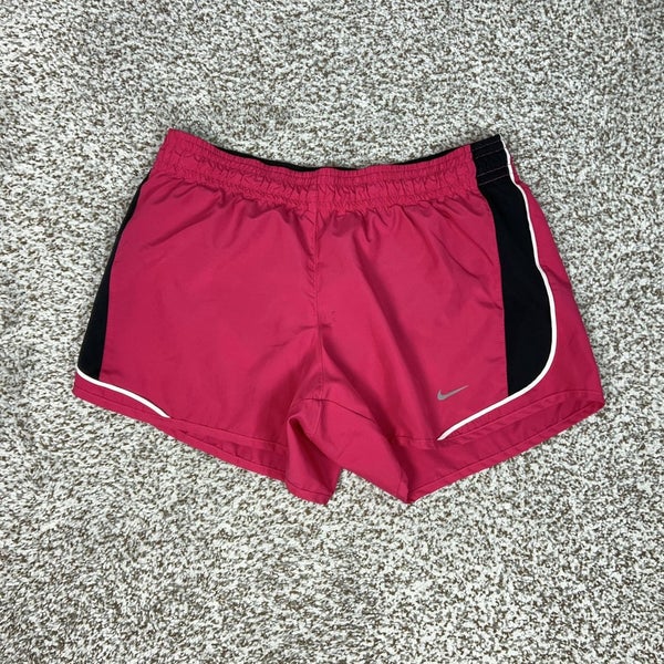 Nike Shorts Womens Small Pink Dri-FIT Lined 3.5" Running Athletic Gym Workout