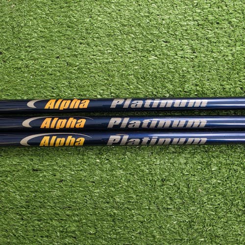 Alpha Platinum Extra Stiff Uncut Graphite Driver/Wood Shafts Set Of 3 .335" 46"