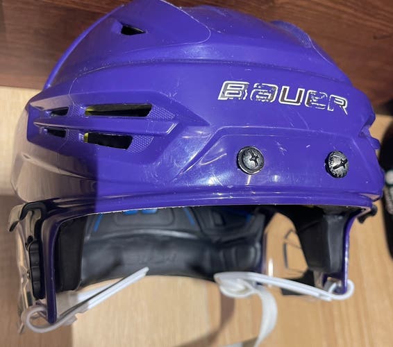 Pro Stock Purple Medium Bauer Re-Akt 95 Helmet