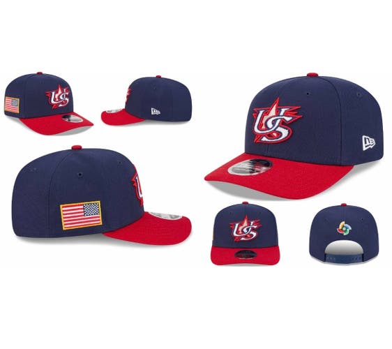 2026 WBC USA World Baseball Classic Snapback Hat New Era 9FORTY A-FRAME