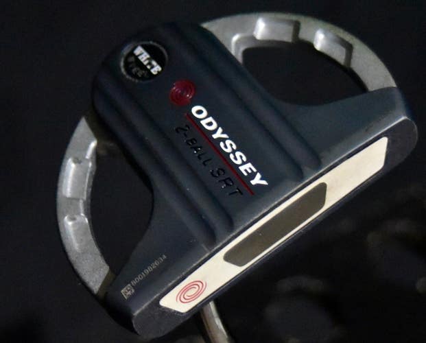 ODYSSEY WHITE STEEL 2-BALL SRT PUTTER LENGTH: 35 IN RIGHT HANDED NEW GRIP