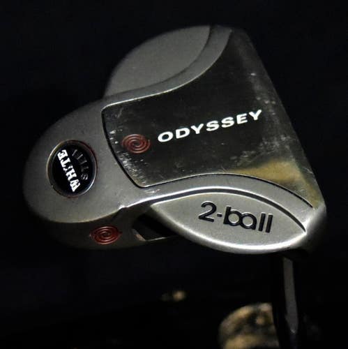ODYSSEY WHITE STEEL 2-BALL PUTTER LENGTH: 30 IN RIGHT HANDED NEW GRIP