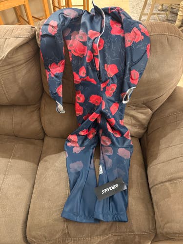 Women's Large 2025 Spyder Padded Racing Ski Suit (New) FIS Legal