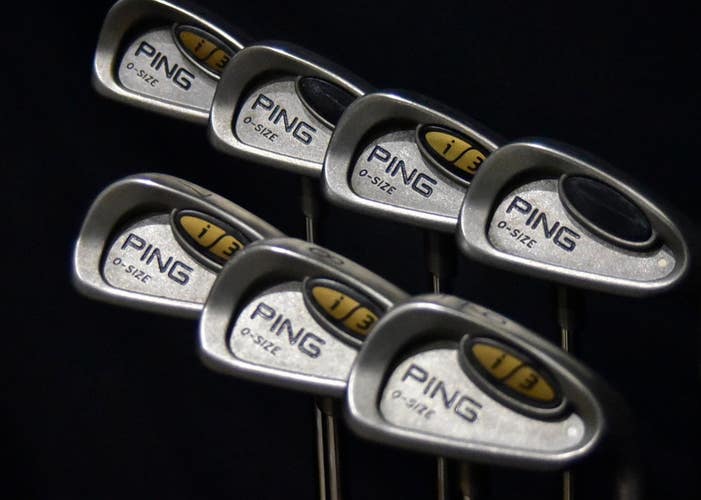 PING I3 0-SIZE IRONS SET 7 FLEX: STIFF LENGTH: (5) 39.5 RIGHT HANDED