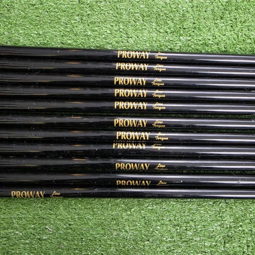 PROWAY Low Torque Regular Flex Uncut Driver/Wood Shafts 45" .320" Set Of 11