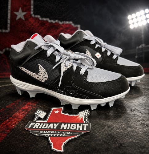 Jordan Stadium 90 Football Cleats Cement Black Men’s Size 9 New No Box