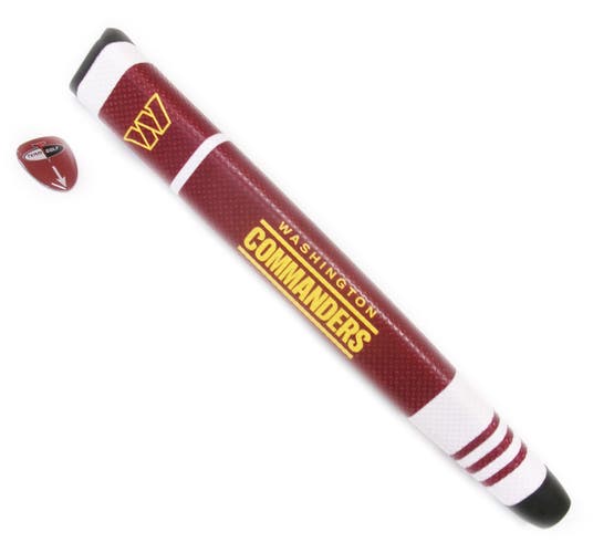 NEW Team Golf Washington Commanders Burgandy/White Jumbo Putter Grip w/Ball