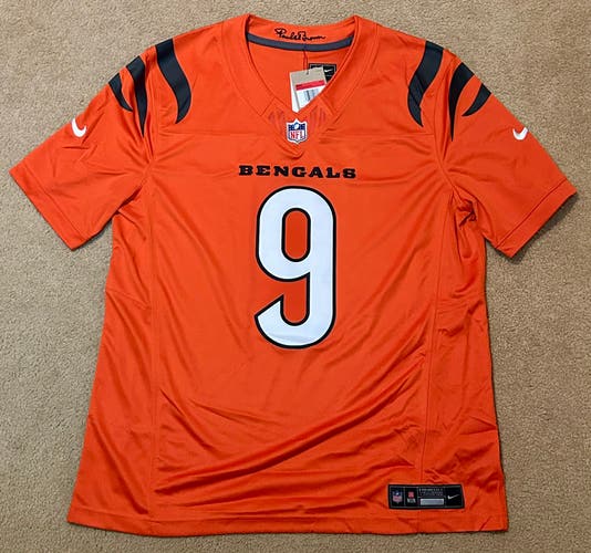 Joe Burrow Cincinnati Bengals Nike Vapor F.U.S.E. Limited Jersey - Orange - LARGE