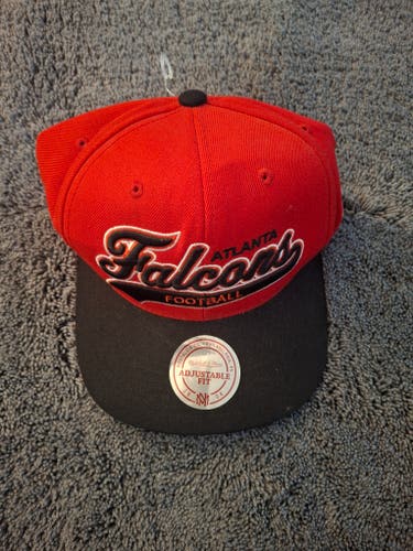Mitchell and Ness NFL Atlanta Falcons Script Snapback Hat
