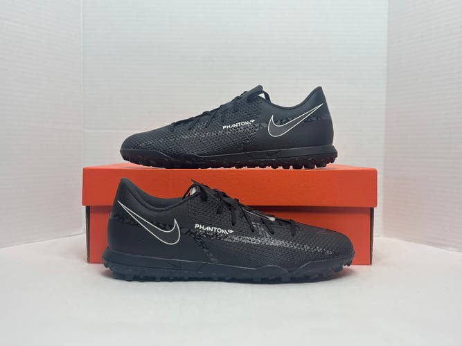Black Men's Size M 7.0 (W 8.5) Nike Turf Cleats Cleats (New) Nike Phantom GT2 Club TF 'Shadow Pack'