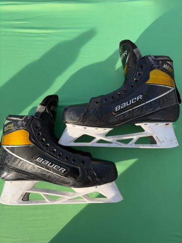 Bauer Supreme Ultrasonic Hockey Goalie Skates Extra Wide 9.5