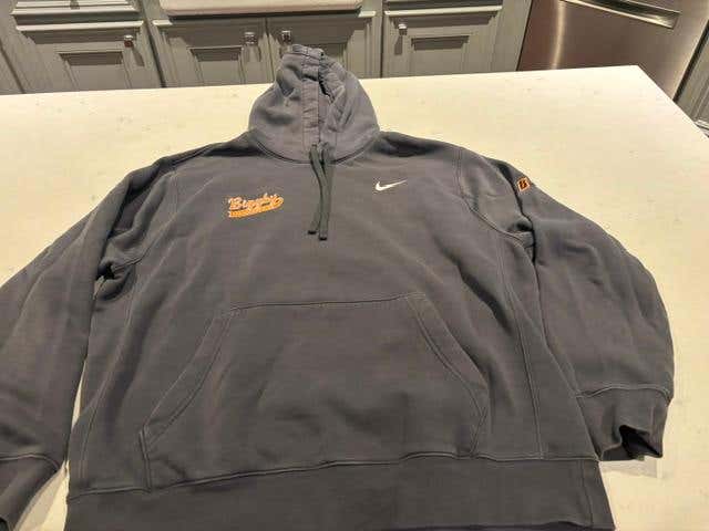 Nike Biggby AAA Hockey Michigan Black Hoodie Size Large