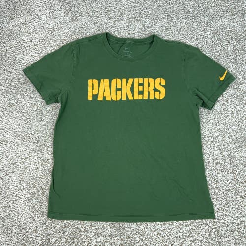 Green Bay Packers Shirt Mens Large Green NFL Football Nike Graphic Tee Top Sport