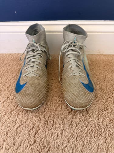 Blue Men's Size M 9.0 (W 10.0) Nike Mercurial Superfly 10 Elite FG Turf Cleats Cleats (Used)