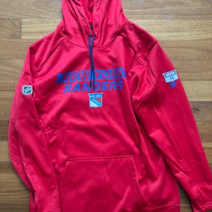 Gabe Perrault 94 New York Rangers Fanatics Authentic Pro Hoodie Player Used Large