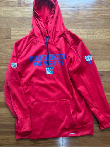 Gabe Perrault 94 New York Rangers Fanatics Authentic Pro Hoodie Player Used Large