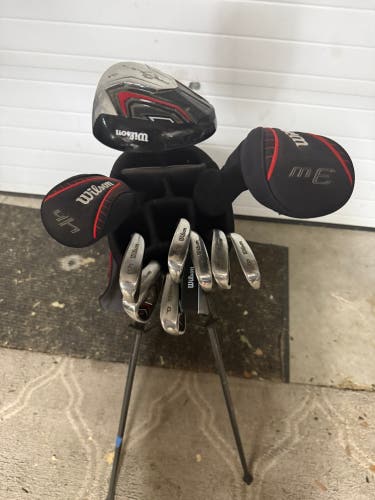Men's Wilson Profile Right Handed Clubs (Full Set) Stiff Flex 12 Pieces (Used)