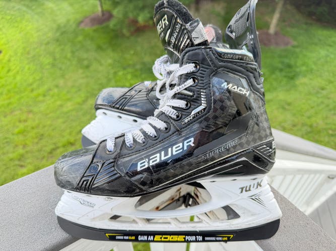 2022 Bauer Supreme Mach Skates - Sz 7, Fit 1 - (Used) - Two Pairs Available - No Blades