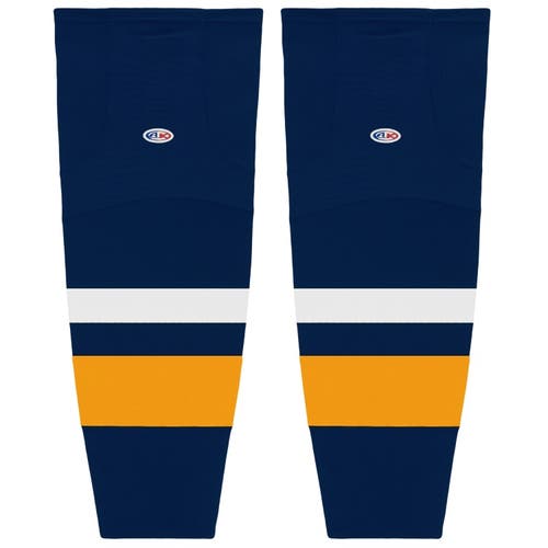 Athletic Knit HS2100-800 2008 Buffalo Navy Cut&Sew Mesh Ice Hockey Socks - Senior 30"