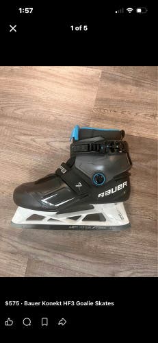 2025 Bauer Konekt HF3 Hockey Goalie Skates 7.5 (Used)