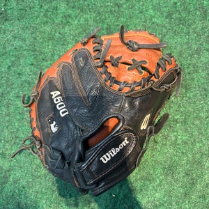 Brown Wilson A500 RH Catcher's Baseball Glove 32" (Used)