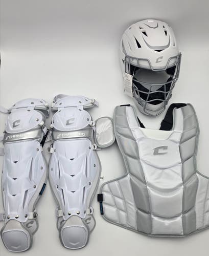 Champro Optimus Pro Fastpitch Catcher Set Youth White Ages 9-12 CBSF10 (New)