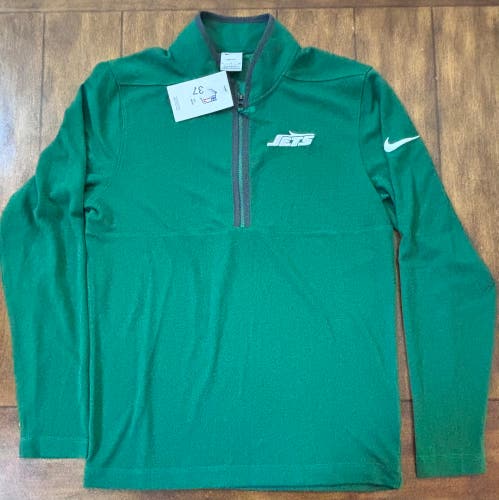 New York Jets On-Field Nike Pullover Adult Small  Half Zip NWT