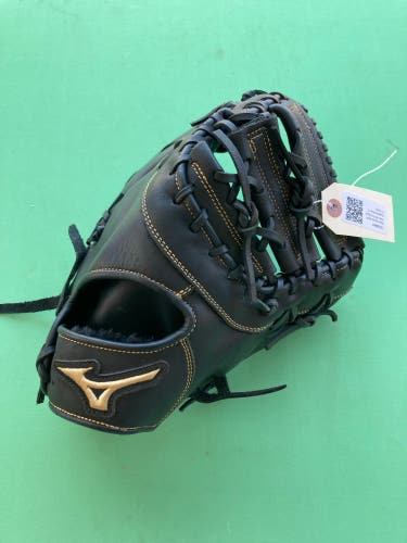 Black Mizuno MVP Prime RH First Base Baseball Glove 12.5" (Used)