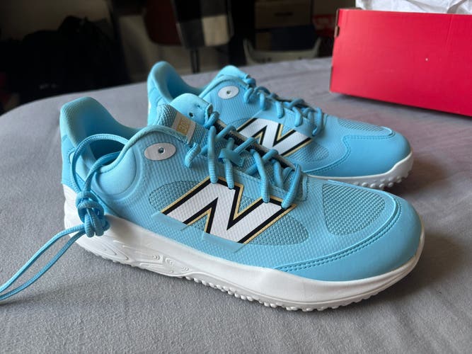 Blue Unisex Size M 10.0 (W 11.0) New Balance Fresh Foam Turf 3000 Shoes (New)