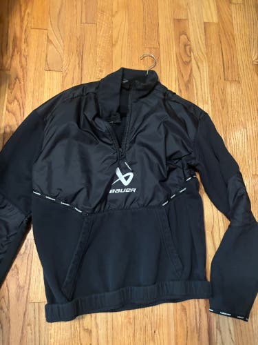 Bauer Ice Hockey Official Team 1/2 Zip Pullover Jacket Collared Men’s Size S NHL