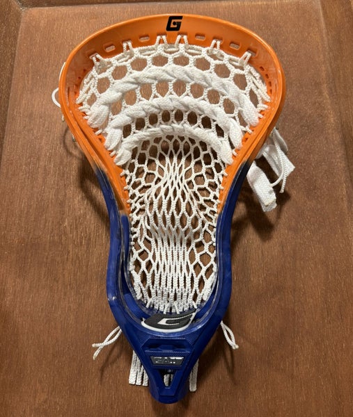 Gait Torq 2 Lacrosse Head (Strung) - Orange & Blue Dyed (New)