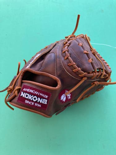 Brown Nokona W-3350 RH Catcher's Baseball Glove 33.5" (New)