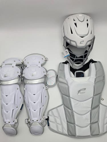 Champro Optimus Pro Fastpitch Catcher Set Youth White Ages 12+ CBSF11W (New)