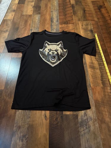 Albany Oshwa Firewolves back the pack NLL shirt men’s m box lacrosse
