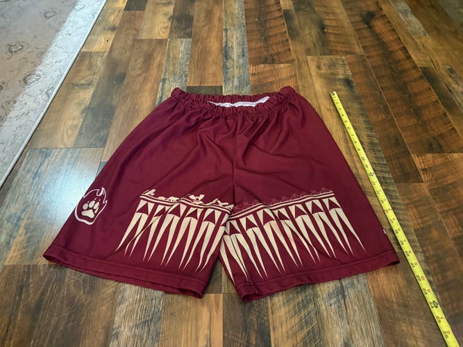 Projoy jr NLL Albany Firewolves box lacrosse game shorts men’s l
