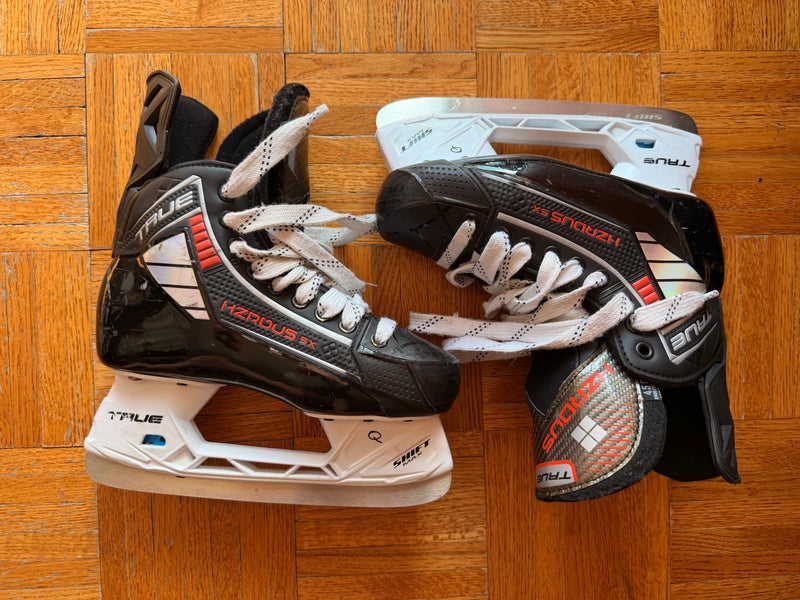 Black True HZRDUS 5x Hockey Skates Regular Width Size 4.5 (Used)