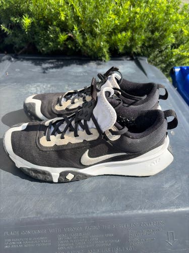 Black Men's Size M 9.0 (W 10.0) Adult Nike Air Diamond Turf Shoes (Used)