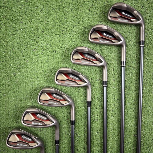 Taylormade Aeroburner Iron Set 5-PW AW Reax 60 Senior M Flex Graphite