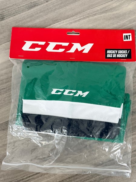 Green Intermediate Medium CCM Edge Socks Pro Stock (New) (Dallas Home)