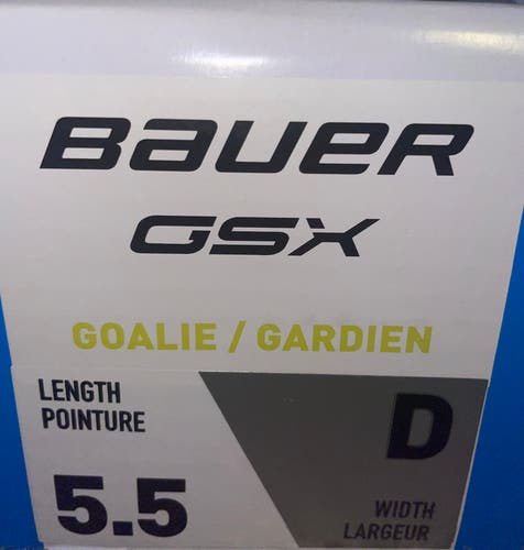 2024 Bauer GSX Hockey Goalie Skates Regular Width Size 5.5 (Used)