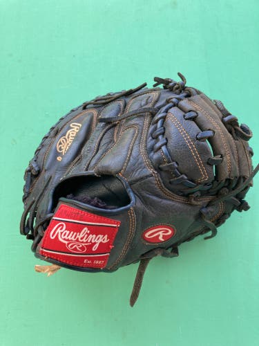 Black Rawlings Renegade RH Catcher's Baseball Glove 32.5" (Used)