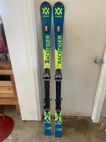 Volkl Racetiger SL 155 cm Racing Skis With Bindings (Used)