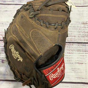 Brown Rawlings Player Preferred RH Catcher's Baseball Glove 33" (Used)
