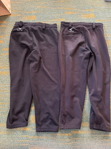 Black Unisex Youth Large Easton Game Pants (Used)
