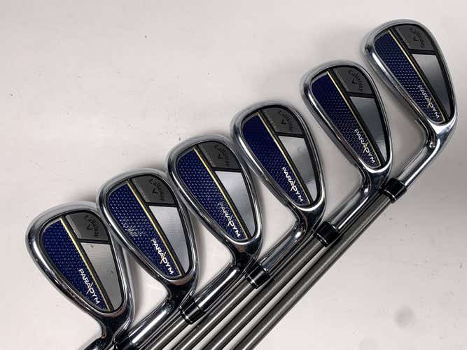 Callaway Paradym Iron Set 6-PW+GW AeroTech SteelFiber FC80 F3 Regular RH