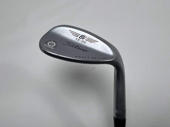 Titleist Vokey Spin Milled SM4 Chrome Wedge 58* 9 Bounce S200 Steel Mens RH