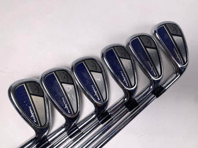 Callaway Paradym Iron Set 6-PW+GW KBS Tour-V 120g Stiff Steel Mens RH +1''