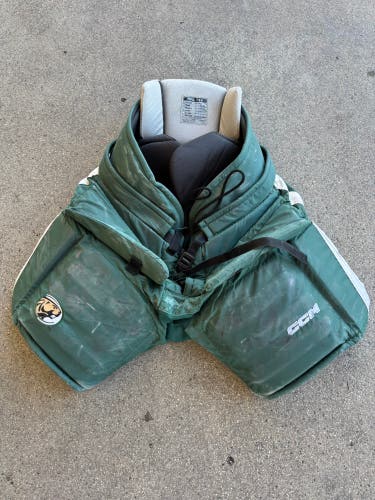 Green Senior Large CCM HPG12A Hockey Goalie Pants | Bemidji State Pro Stock