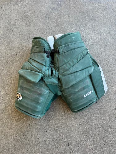 Green Senior Large CCM HPG12A Hockey Goalie Pants | Bemidji State Pro Stock