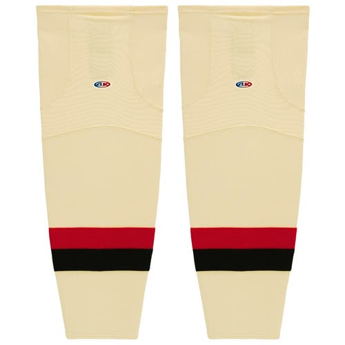 Athletic Knit HS2100-734 Ottawa Heritage Classic Sand Cut&Sew Mesh Hockey Socks - Intermediate 25"